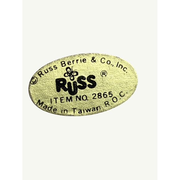 Russ Berrie Vintage Ceramic Christmas Ornaments Set Of 2 Church and Toy Shop - Picture 6 of 8